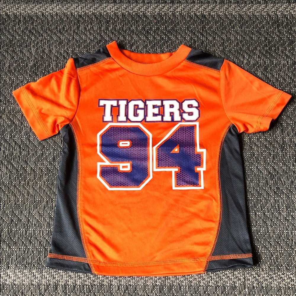 Athletic Works Orange & Black 'Tigers 94' Kids Sports Tee